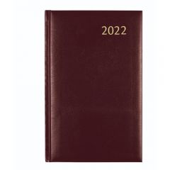 Agende, Agenda 14x21cm,1zi/pag (384 pag) DAILY - Balacron rosu - vectordirect.ro