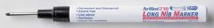Markere Artline, Marker ARTLINE 710, pentru locuri greu accesibile, corp metalic, varf lung, 1.0mm - negru - vectordirect.ro