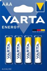 Echipamente birou Donau tech Alco Varta, Baterii AAA Varta Energy, alcaline, R3, 1,5 V, blister 4 baterii - vectordirect.ro