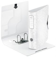 Bibliorafturi plastifiate Leitz, Biblioraft Leitz 180 Active WOW, polyfoam, A4, 82 mm, alb - vectordirect.ro