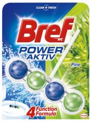 Produse esentiale de curatenie, BREF Power Aktiv Pine, odorizant solid pentru toaleta, bilute - 50 grame - vectordirect.ro