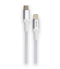 Cutii arhivare, alonje CENTROPEN Grixx, Cablu date GRIXX - USB-C to Lightning MFI, impletit, lungime 1m - alb - vectordirect.ro