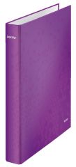 Caiete mecanice Leitz, Caiet mecanic Leitz WOW, carton laminat, partial reciclat, FSC, A4, mecanism 2DR, inel 25 mm, mov - vectordirect.ro