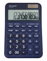 Cutii arhivare, alonje, Calculator de birou, 10 digits, 149 x 100 x 27 mm, dual power, SHARP EL-M335BBL - bleumarin - vectordirect.ro