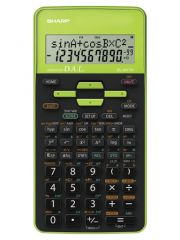 Calculatoare de birou, Calculator stiintific, 10 digits, 273 functii, 161x80x15mm, dual power, SHARP EL-531THBGR-negru/verd - vectordirect.ro