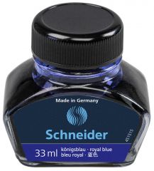 Stilouri & Cerneala Schneider, Calimara SCHNEIDER, 33ml - cerneala albastru royal - vectordirect.ro