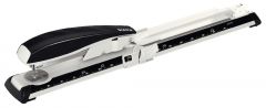 Perforatoare Leitz, Capsator metalic LEITZ 5560 NeXXt Series cu brat lung, 40 coli, 200 capse P3 incluse, negru - vectordirect.ro