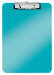 Leitz, Clipboard LEITZ WOW, simplu, PS, A4, 100 coli, turcoaz - vectordirect.ro