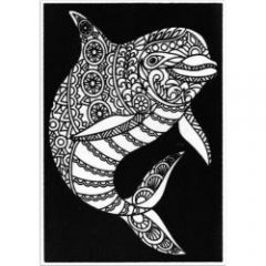 Rechizite scolare Acvila, Plansa de Catifea pentru Colorat Acvila Contrast Velvet Marin 6 - vectordirect.ro