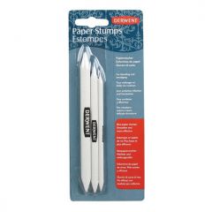 Rechizite scolare Epene Derwent, Creion DERWENT Professional, din hartie, pentru amestec si estompare, 3 buc/ set, diverse marimi, al - vectordirect.ro