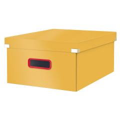 Campanie Leitz Ergo +Cosy, Cutie depozitare LEITZ Cosy Click & Store, carton laminat, pliabila, cu capac si maner, 36x20x48 cm, - vectordirect.ro