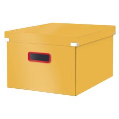 Campanie Leitz Ergo +Cosy, Cutie depozitare LEITZ Cosy Click & Store, carton laminat, pliabila, cu capac si maner, 28x20x37 cm, - vectordirect.ro