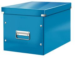 Cutii arhivare, alonje Nikidom LOCALE Leitz Ergo Cif Aurora Trunki Protectia muncii pbs Leitz, Cutie depozitare LEITZ WOW Click & Store, carton laminat, Cub, mare, albastru - vectordirect.ro