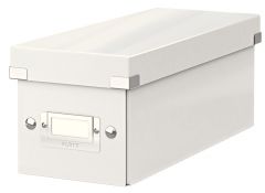Cutii arhivare, alonje Q-connect Standardgraph LOCALE TED Electric Protectia muncii pbs Kangaro Adoc Leitz Cif Data flash Zipit, Cutie depozitare Leitz WOW Click & Store, carton laminat, pliabila, cu capac, 14x13x35 cm, alb - vectordirect.ro