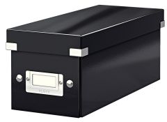 Cutii arhivare, alonje Q-connect Standardgraph LOCALE TED Electric Protectia muncii pbs Data flash Zip..it Leitz SCHNEIDERS Iternet Manley, Cutie depozitare Leitz WOW Click & Store, carton laminat, pliabila, cu capac, 14x13x35 cm, negru - vectordirect.ro