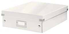 Cutii arhivare, alonje Q-connect Standardgraph LOCALE TED Electric Protectia muncii pbs Leitz Edtech Trunki, Cutie depozitare LEITZ WOW Click & Store Organizer, carton laminat, medie, alb - vectordirect.ro