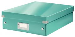 Cutii arhivare, alonje Nikidom LOCALE Leitz Ergo Cif Aurora Trunki Protectia muncii pbs Leitz, Cutie depozitare LEITZ WOW Click & Store Organizer, carton laminat, medie, turcoaz - vectordirect.ro