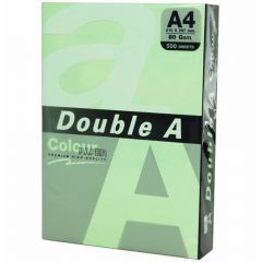 Double A, Hartie color pentru copiator  A4,  80g/mp, 500coli/top, Double A - pastel emerald - vectordirect.ro