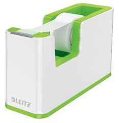 Leitz, Dispenser banda adeziva LEITZ WOW, PS, banda inclusa, culori duale, alb-verde - vectordirect.ro