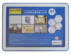 Display-uri de prezentare, Display nume din plastic, 297 x 210mm, KEJEA - albastru - vectordirect.ro