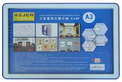 Display-uri de prezentare, Display nume din plastic, 420 x 210mm, KEJEA - albastru - vectordirect.ro