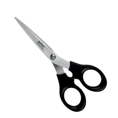 Birotica Bantex Leitz Optima Artline, Foarfece pentru birou LEITZ, otel inoxidabil, 165 mm, negru - vectordirect.ro