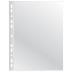 Dosare si folii de protectie Q-connect, Folie protectie pentru documente A4, 75 microni, 50/set, Q-Connect Extra Wide - transparent - vectordirect.ro