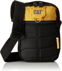 Caterpillar, Geanta mini tableta CATERPILLAR Millennial Classic - Rodney, material 600D polyester - negru/galben - vectordirect.ro