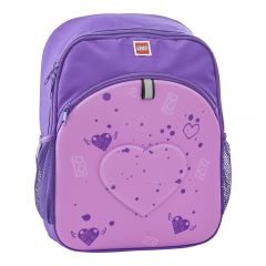 Lego, Rucsac mov LEGO M-Line, cu buzunar frontal - design Purple Heart - vectordirect.ro