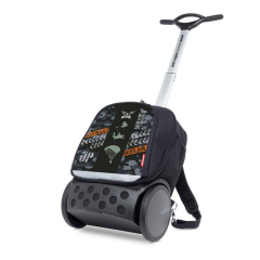 Nikidom, Troler scolar NIKIDOM Roller Up XL - Camo + Cadou 10 caiete A4 - vectordirect.ro