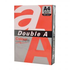 Cutii arhivare, alonje, Hartie color pentru copiator  A4,  80g/mp, 100coli/top, Double A - rosu intens - vectordirect.ro