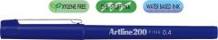 Artline, Liner ARTLINE 200, varf fetru 0.4mm - albastru - vectordirect.ro