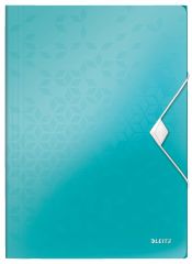 Leitz, Mapa cu elastic LEITZ WOW, PP, A4, 150 coli, turcoaz - vectordirect.ro