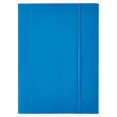Mape din carton, Mapa din carton plastifiat cu elastic ESSELTE Economy A4 - albastru deschis - vectordirect.ro