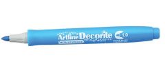 Artline, Marker ARTLINE Decorite, varf rotund 1.0mm - albastru metalizat - vectordirect.ro