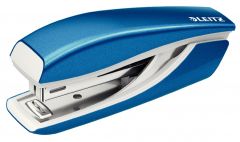 Perforatoare, Capsator metalic LEITZ WOW 5528 MINI NeXXt Series, 10 coli, 1000 capse P2 incluse, albastru - vectordirect.ro