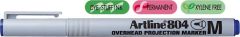 Artline, OHP Non-Permanent marker ARTLINE 804, varf mediu - 1.0mm - albastru - vectordirect.ro