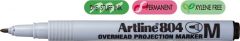 Artline, OHP Non-Permanent marker ARTLINE 804, varf mediu - 1.0mm - negru - vectordirect.ro