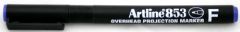 Artline, Marker permanent OHP ARTLINE 853, varf fin - 0.5mm - albastru - vectordirect.ro