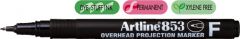 Artline, Marker permanent OHP ARTLINE 853, varf fin - 0.5mm - negru - vectordirect.ro