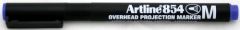 Artline, Marker permanent OHP ARTLINE 854, varf mediu - 1.0mm - albastru - vectordirect.ro