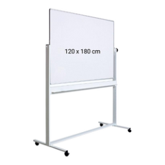 Table magnetice cu suport, Whiteboard mobil magnetic muntifunctional 120 x 180 cm Optima - vectordirect.ro