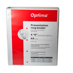 Caiete mecanice Optima, Caiet mecanic cu buzunar, plastifiat PP, 4 inele in