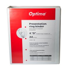 Caiete mecanice Optima, Caiet mecanic cu buzunar, plastifiat PP, 4 inele in