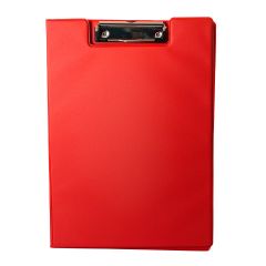 Clipboard Q-connect Alco Optima, Clipboard dublu A4, plastifiat PP, Optima - rosu - vectordirect.ro