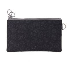 Rechizite scolare KOH-I-NOOR Zipit, Penar dublu cu fermoar si masca material textil, ZIPIT Face-It Creature - negru - vectordirect.ro