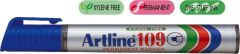 Artline, Marker permanent ARTLINE 109, corp plastic, varf tesit 2.0-5.0mm - albastru - vectordirect.ro