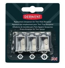 Rechizite scolare Epene Derwent, Rezerva ascutitoare electrica DERWENT Professional, pentru 2302332, 3 buc/ set, gri - vectordirect.ro