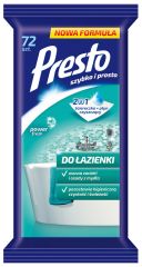 Servetele Presto Finish Clinex Cif Fixi LOCALE Prima Soft, Servetele umede pentru bai (obiecte ceramice),  72 buc/pachet, Presto - efect de stralucire - vectordirect.ro