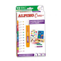Alpino, Set creatie copii ALPINO Crea + Paint 3D, 12 culori/set - vectordirect.ro